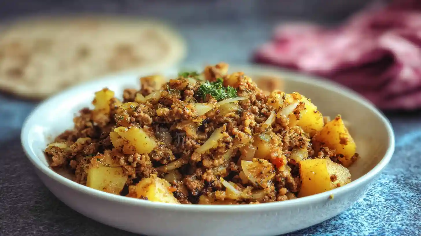 Aloo Keema Ground Beef And Potato Curry
