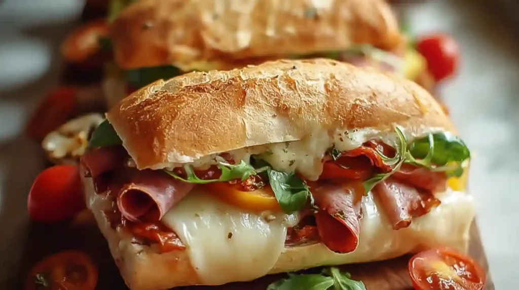 Baked Italian Grinder Sandwiches