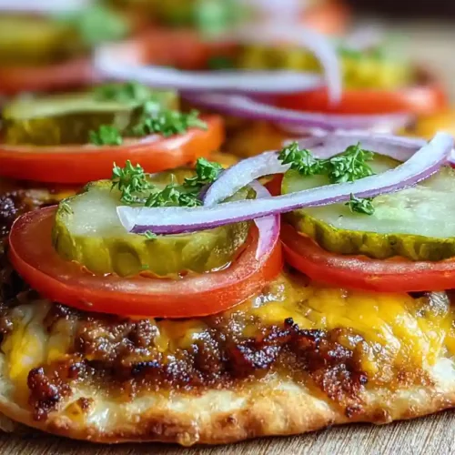 Cheeseburger Flatbreads Recipe
