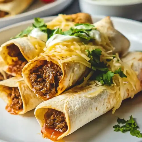 Cheesy Beef Flautas