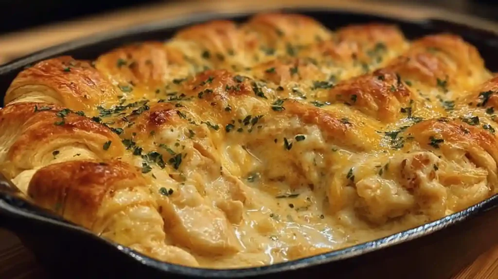 Cheesy Chicken Crescent Bake