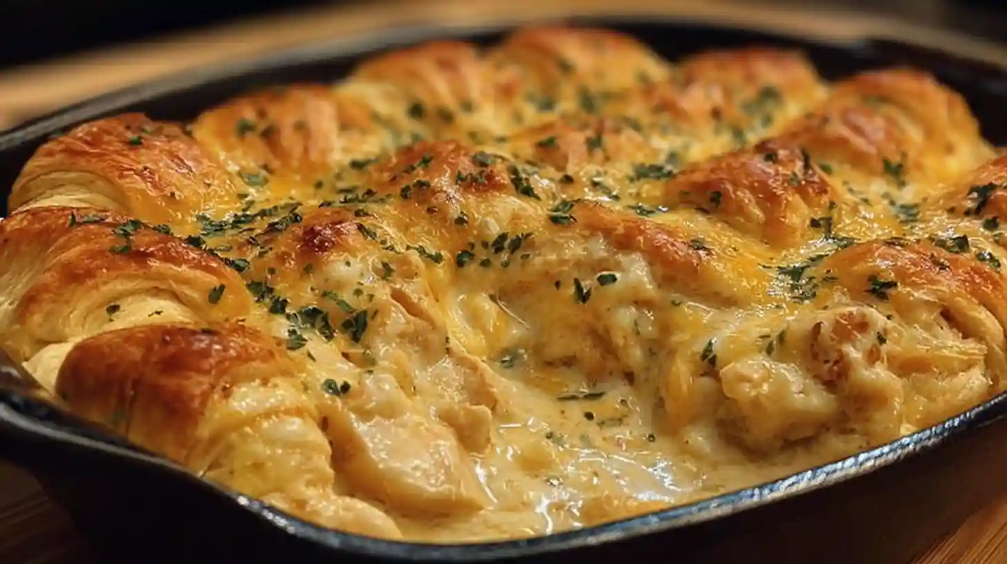 Cheesy Chicken Crescent Bake