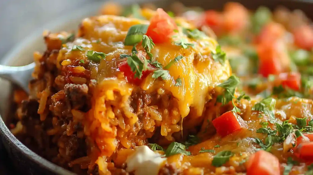 Cheesy Taco Rice