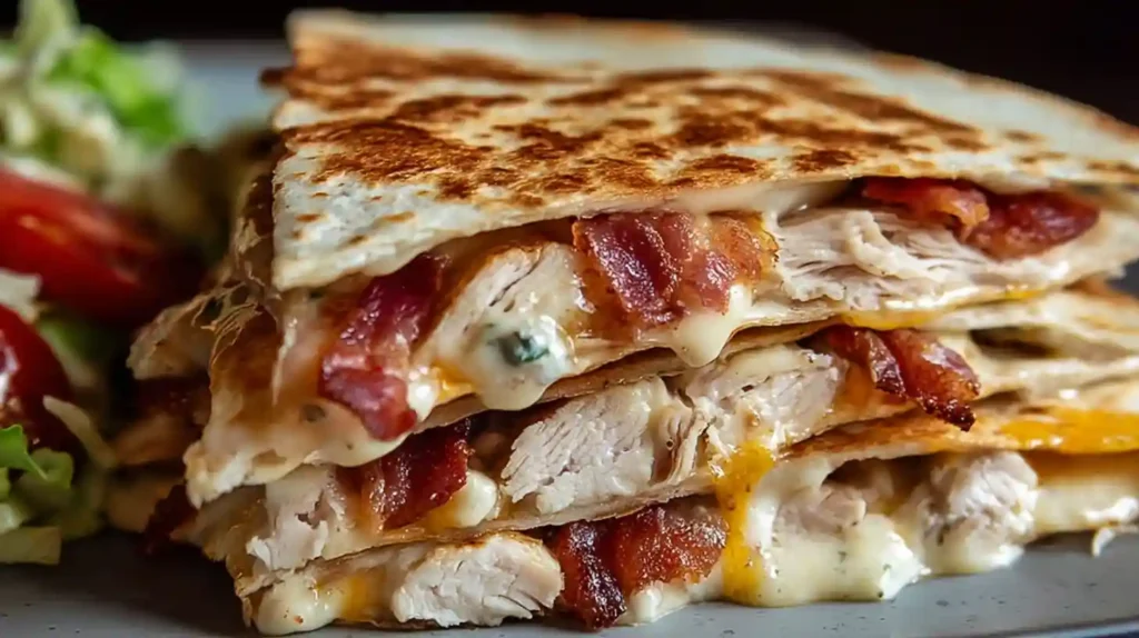 Chicken Bacon Ranch Quesadilla