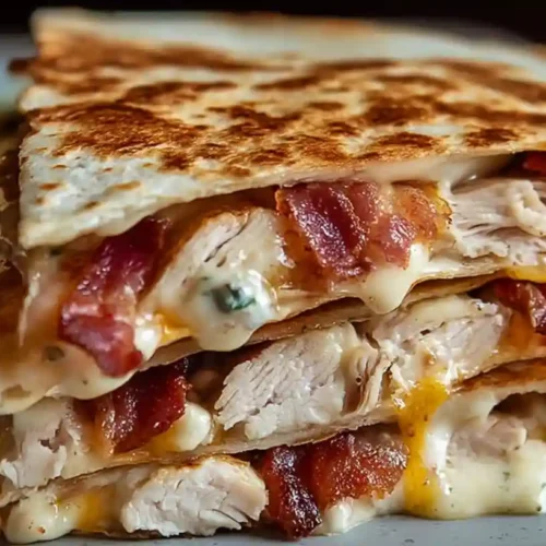 Chicken Bacon Ranch Quesadilla