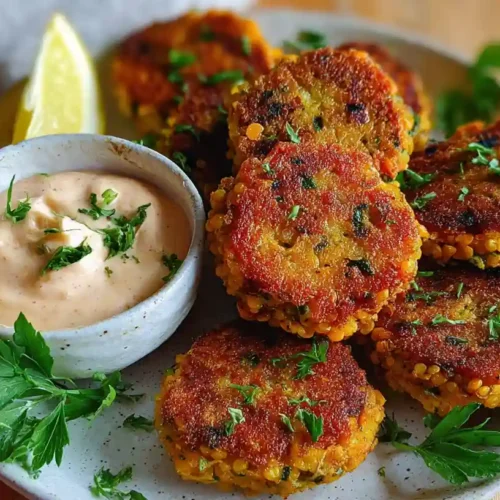 Chickpea Fritters with Veggies