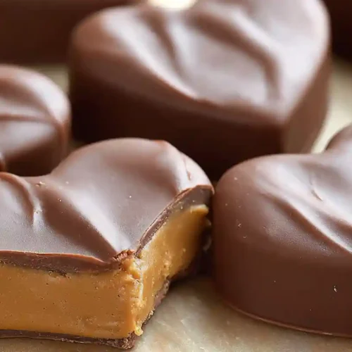 Chocolate Peanut Butter Valentines Heart