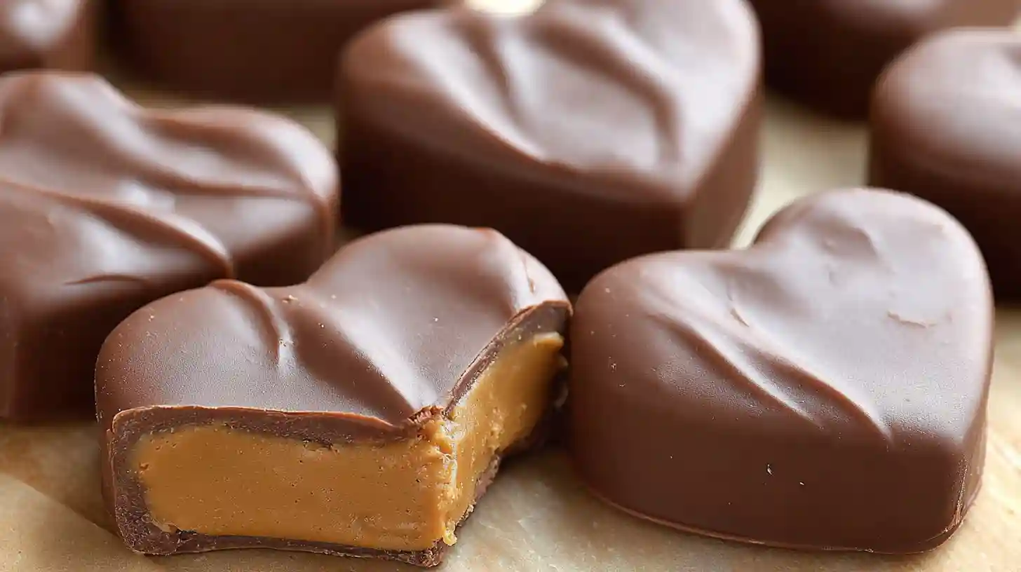 Chocolate Peanut Butter Valentines Heart