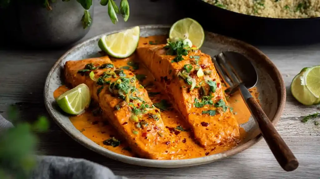 Creamy Harissa Salmon