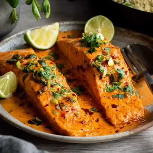 Creamy Harissa Salmon