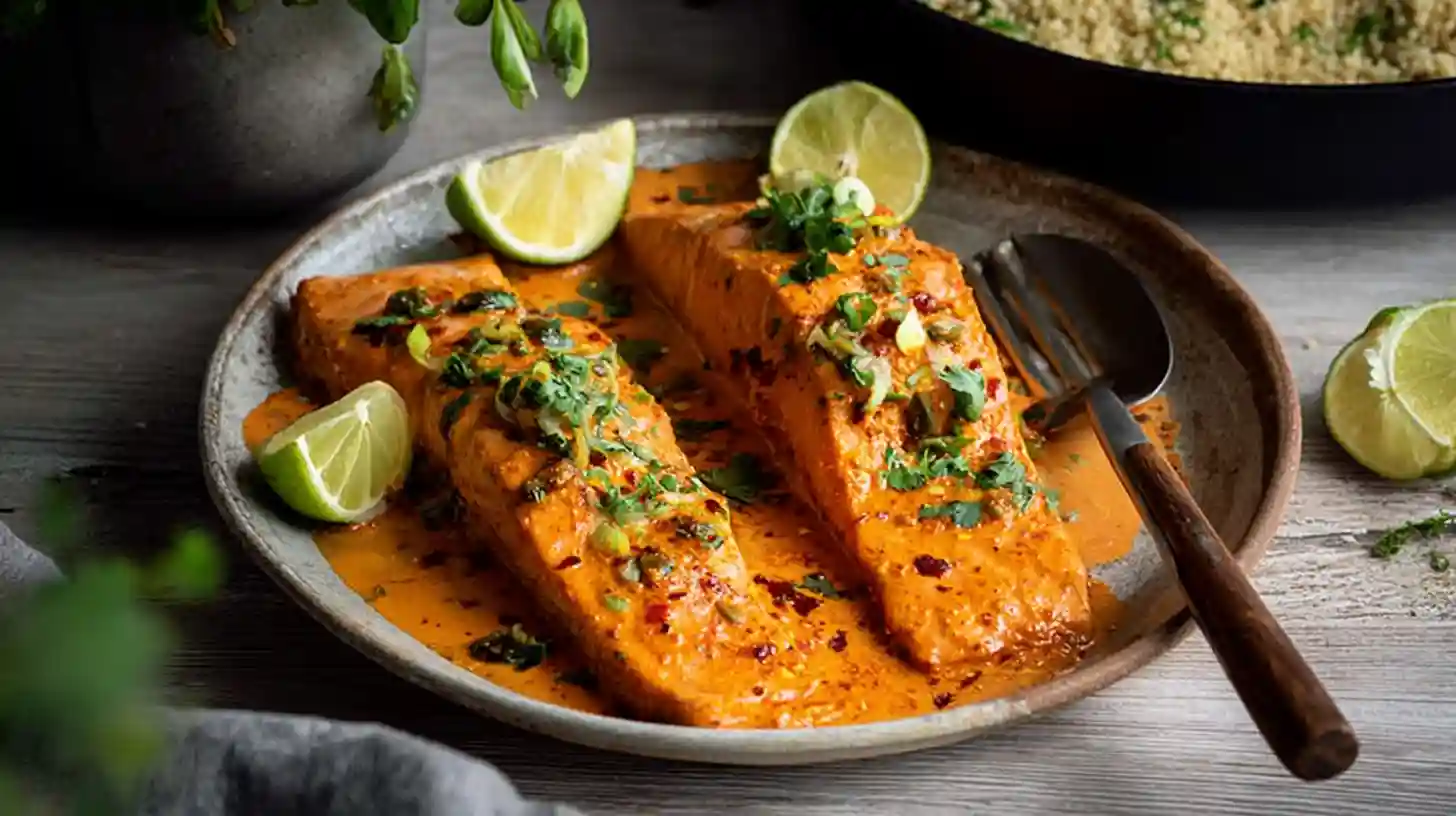 Creamy Harissa Salmon