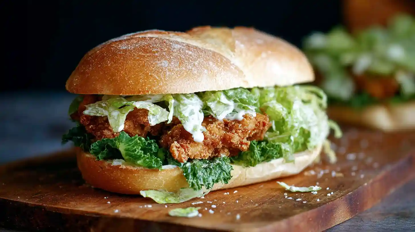 Crispy Chicken Caesar Sandwich