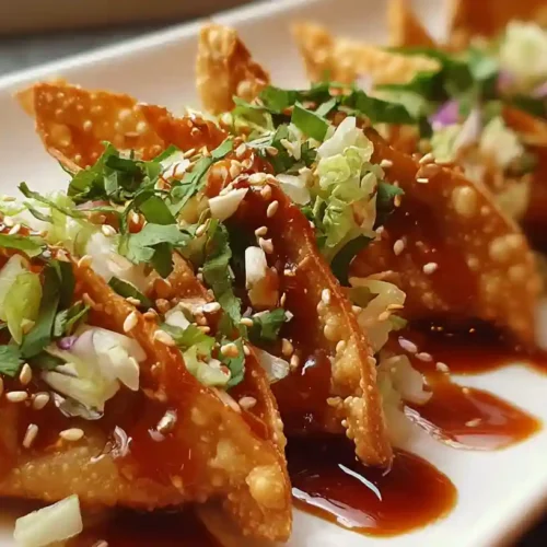 Crispy Chicken Wonton Tacos