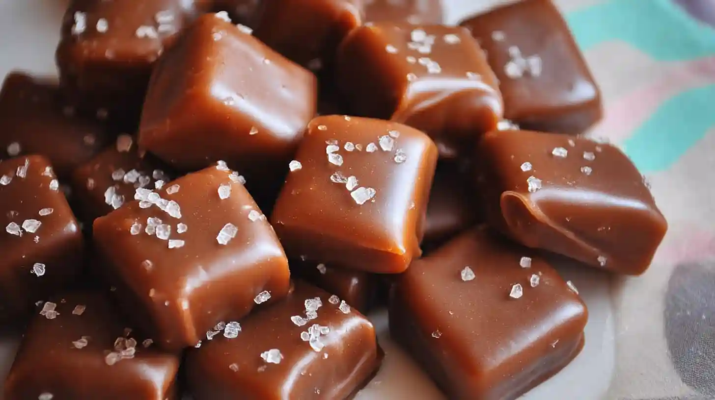 Dark Chocolate Caramels with Sea Salt