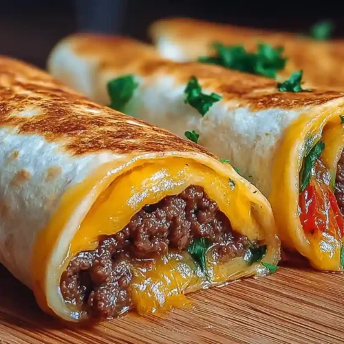 Garlic Butter Beef Cheeseburger Rollups