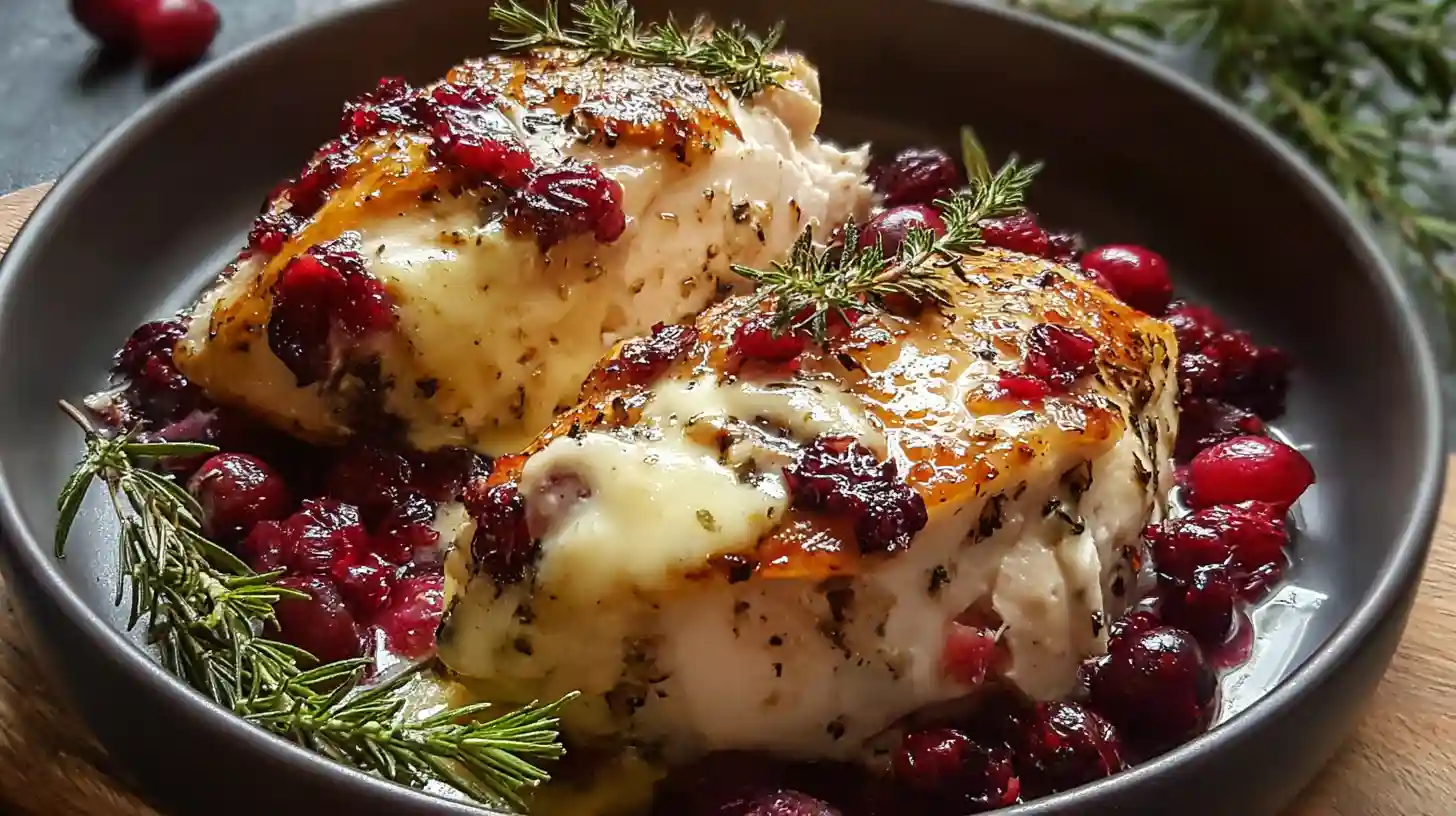 Impressive Cranberry Brie Stuffed Chicken