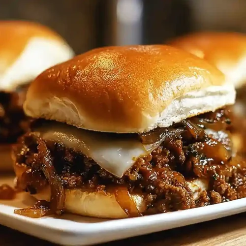 Irresistible French Onion Beef Sloppy Joes