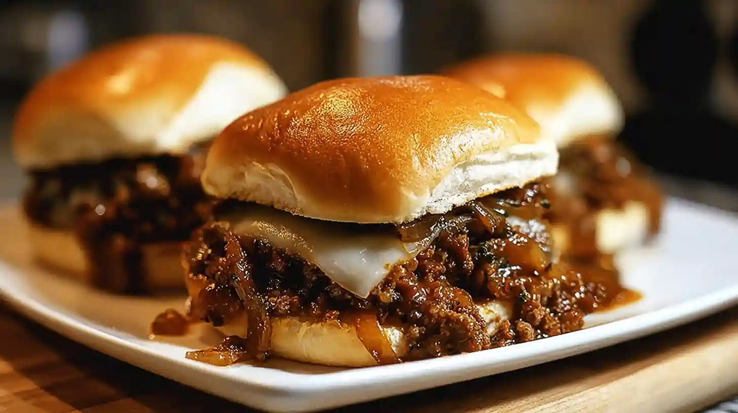 Irresistible French Onion Beef Sloppy Joes