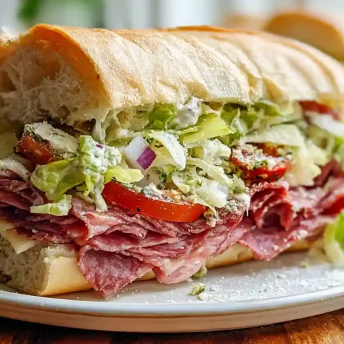 Italian Grinder Salad Sandwich