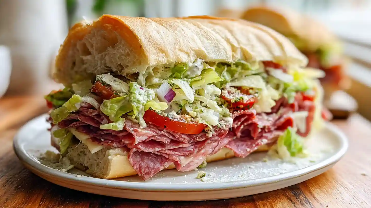 Italian Grinder Salad Sandwich