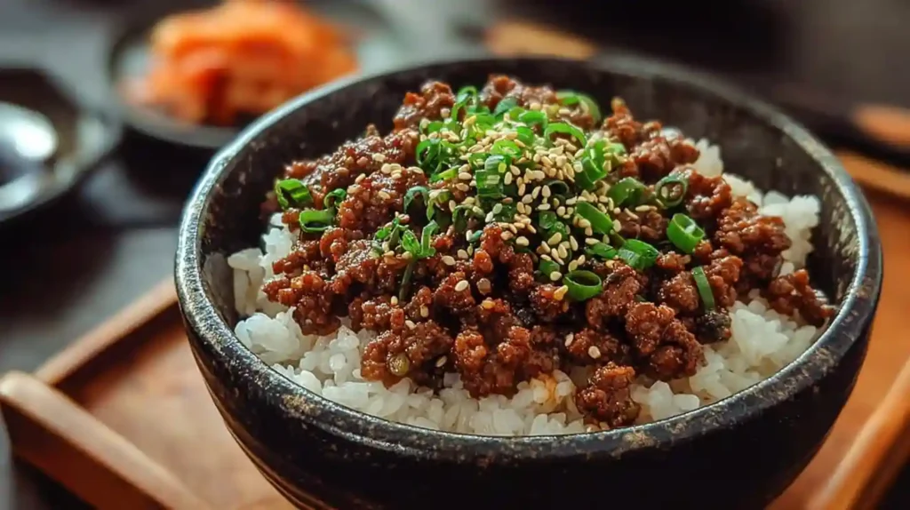 Korean Ground Beef Bowl