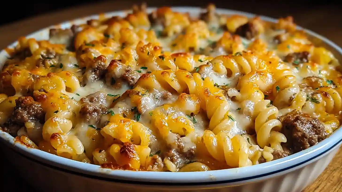 Loaded Cheddar Ranch Beef Casserole
