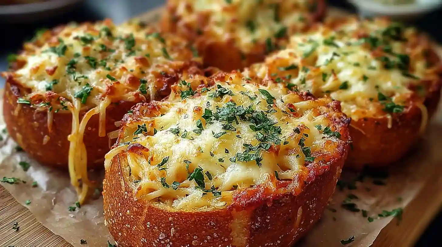 Spaghetti Garlic Bread