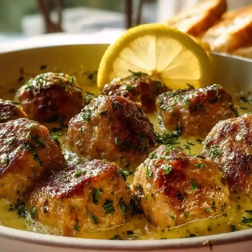 The Softest and Juiciest Greek Meatballs in Lemon Sauce