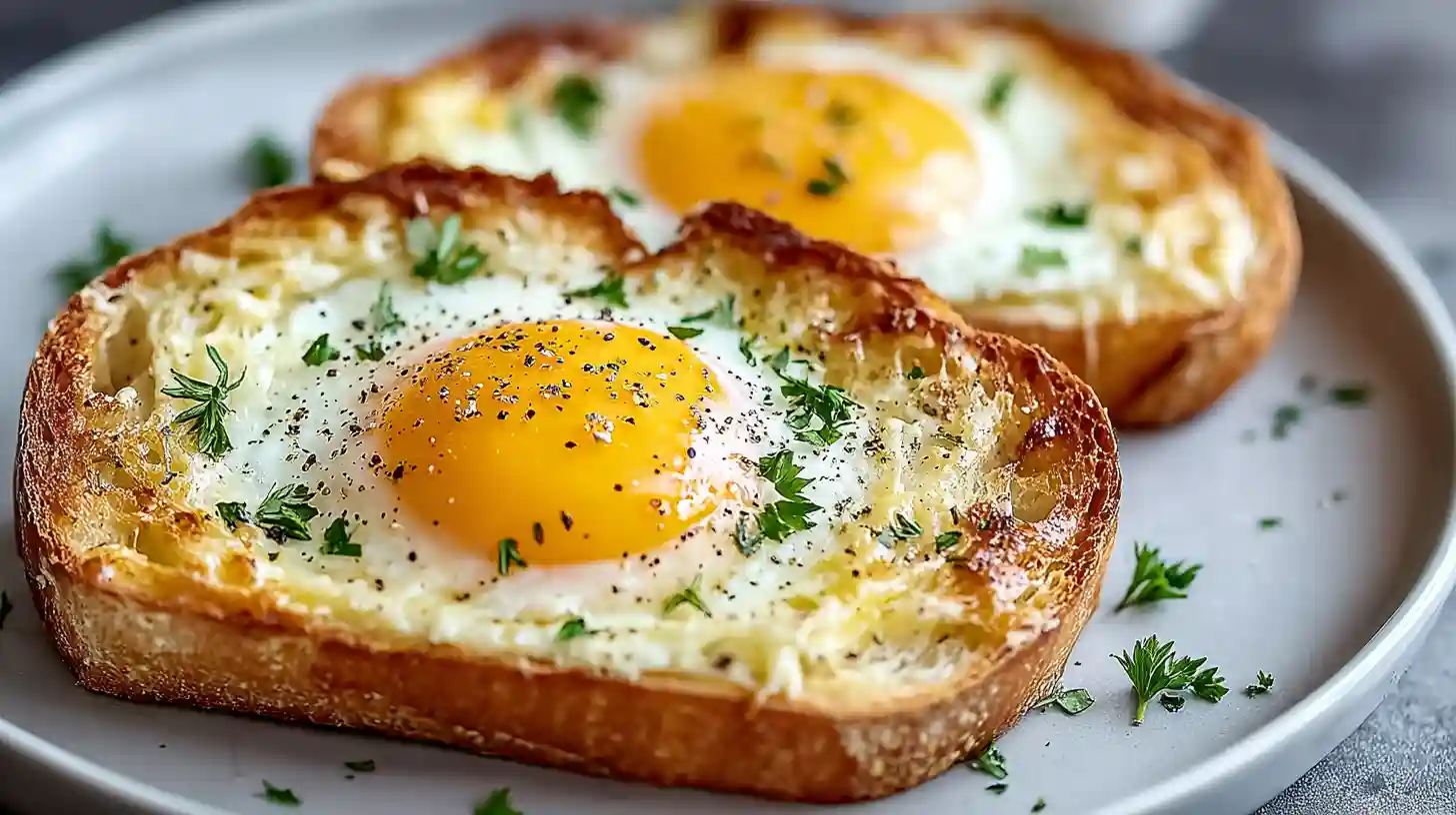 Air Fryer Egg and Cheese Toast