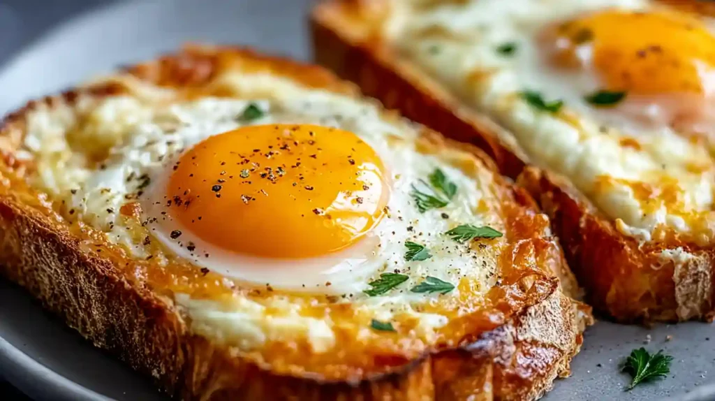Air Fryer Egg and Cheese Toast