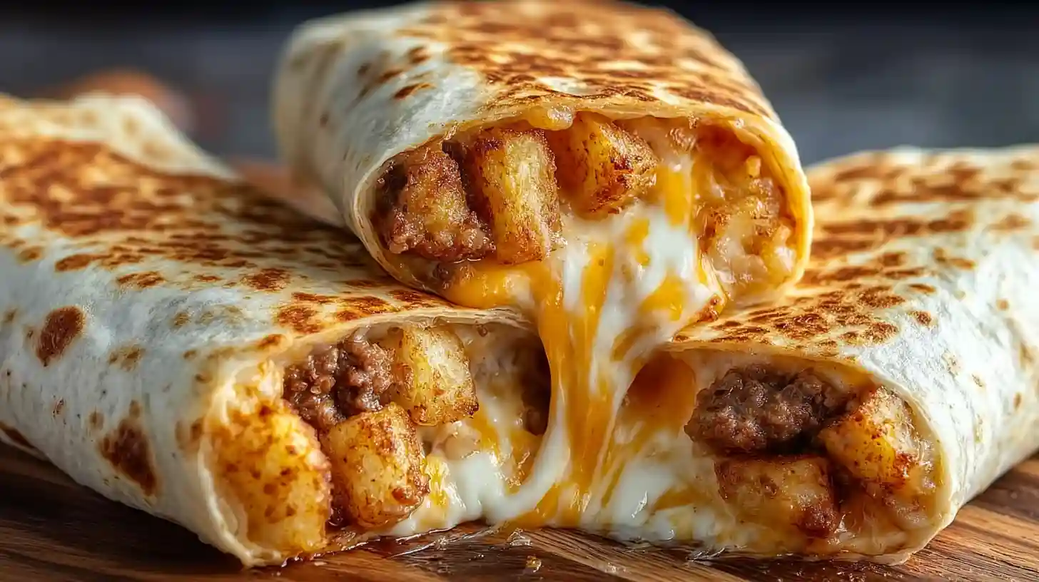 Cheesy Potato Burritos Comfort Meal Recipe