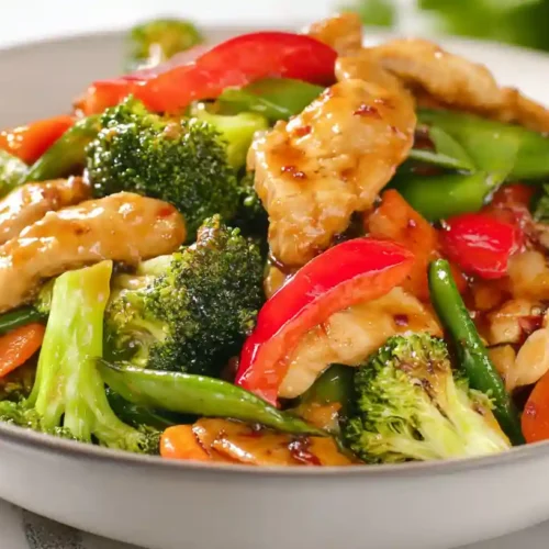 Chicken with Mixed Vegetable Stir Fry