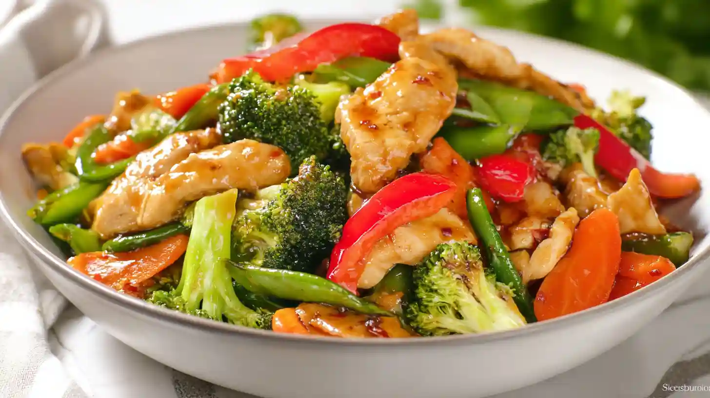 Chicken with Mixed Vegetable Stir Fry