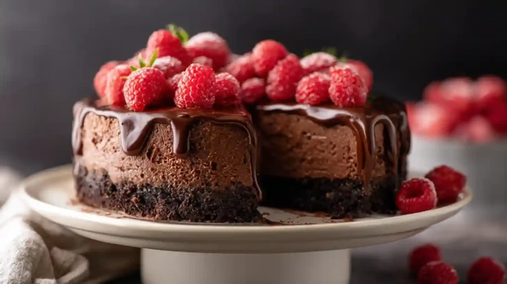 Chocolate Raspberry Cheesecake
