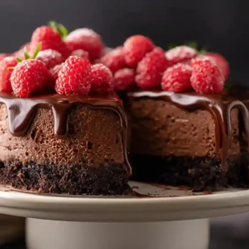 Chocolate Raspberry Cheesecake