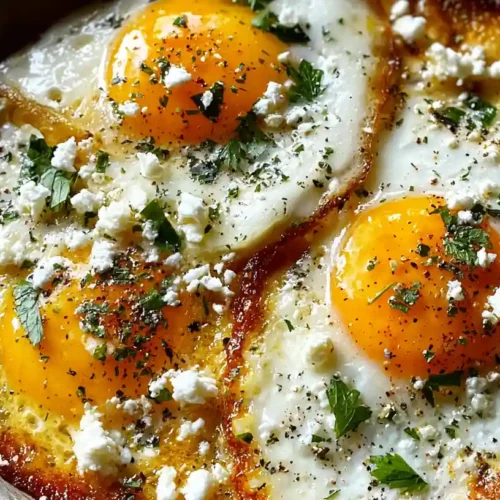 Crispy Feta Fried Eggs