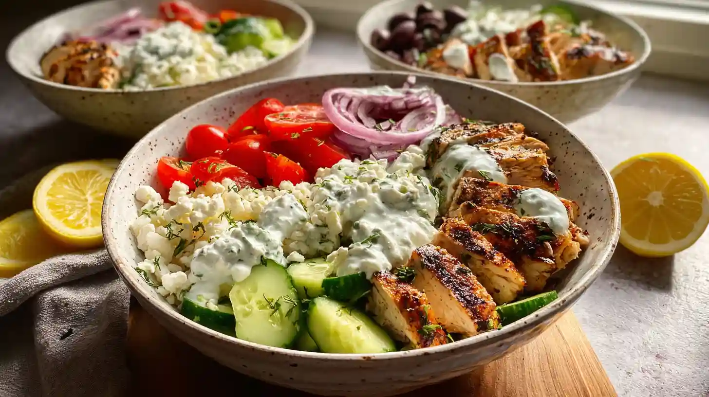 Greek Chicken Bowls