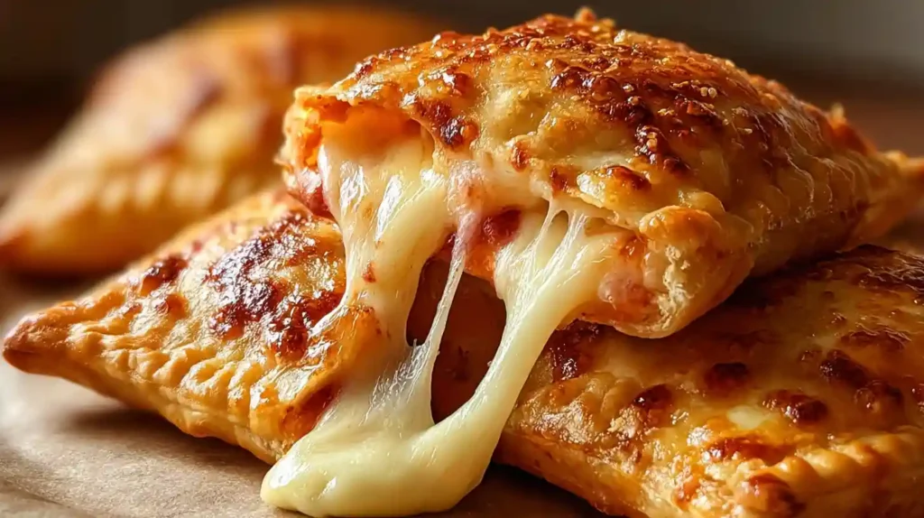 Homemade Cheesy Pizza Pockets