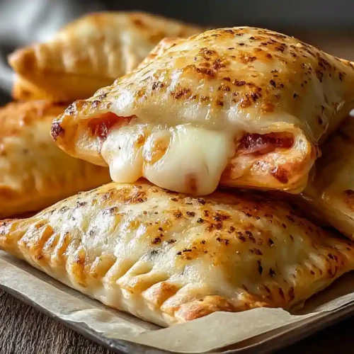 Homemade Cheesy Pizza Pockets