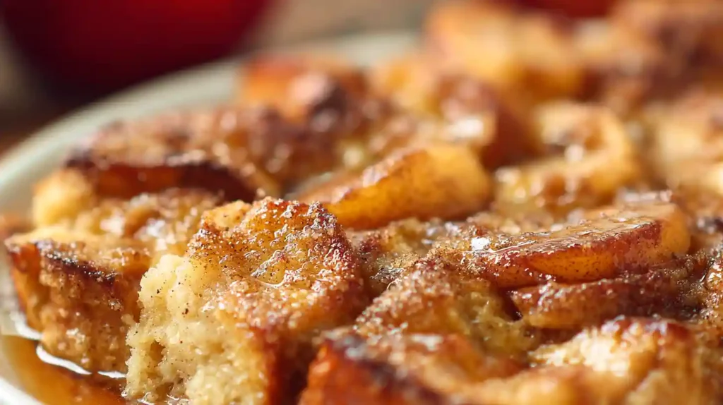 Overnight Cinnamon Apple Baked French Toast Casserole