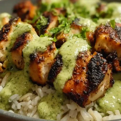Peruvian Chicken with Aji Verde & Cilantro Rice