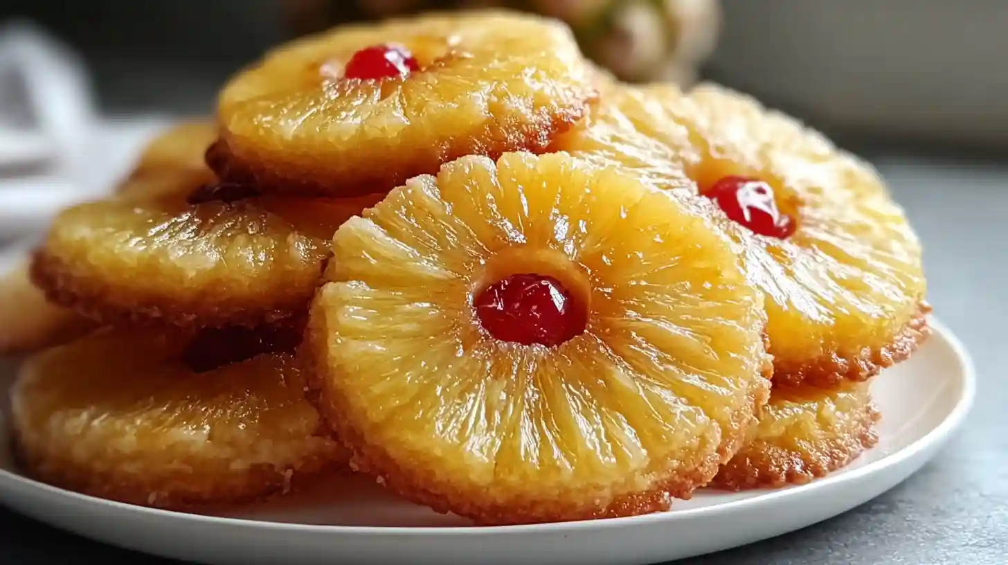 Pineapple Upside Down Sugar Cookies