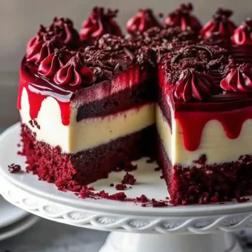 Red Velvet Cheesecake Layer Cake Recipe