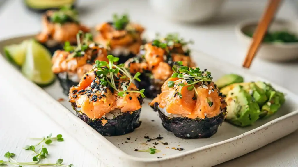 Salmon Sushi Cups