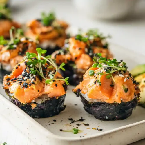 Salmon Sushi Cups