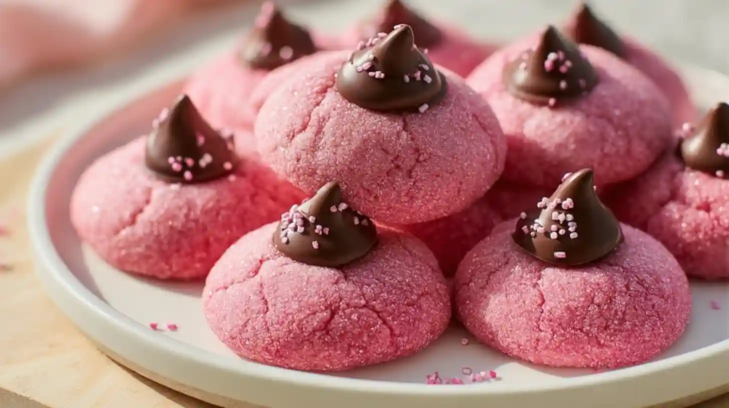 Strawberry Kiss Cookies