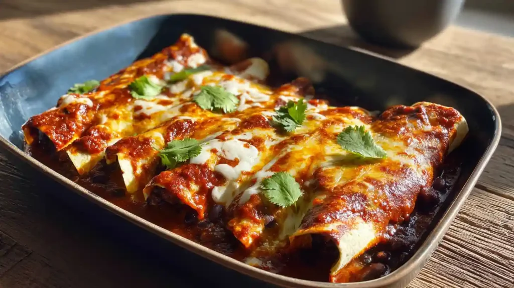 Vegetarian Black Bean Enchiladas