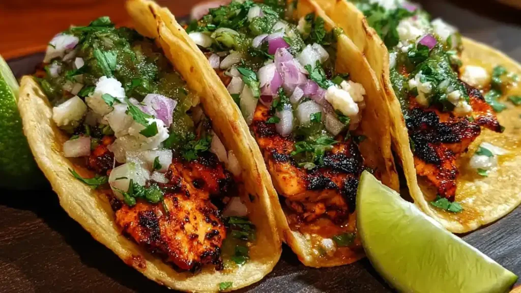 Authentic Chicken Street Tacos