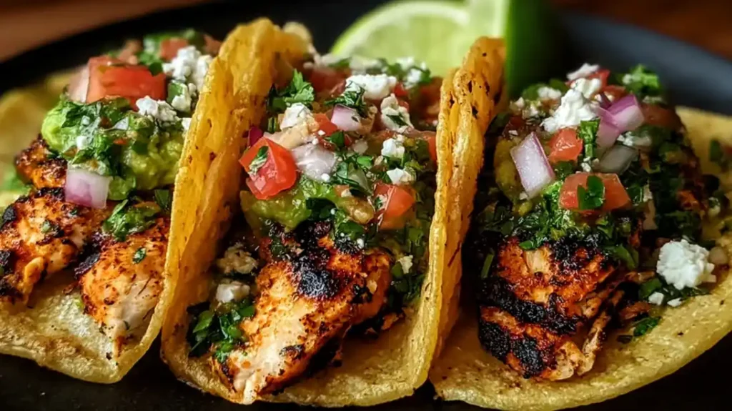 Authentic Chicken Street Tacos