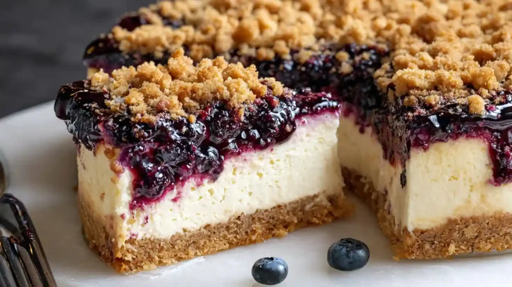 Blueberry Crumble Cheesecake